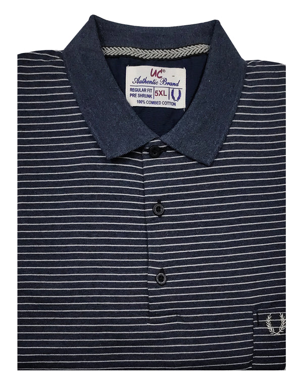 Polo Stripes - Blue with White Thin Lining
