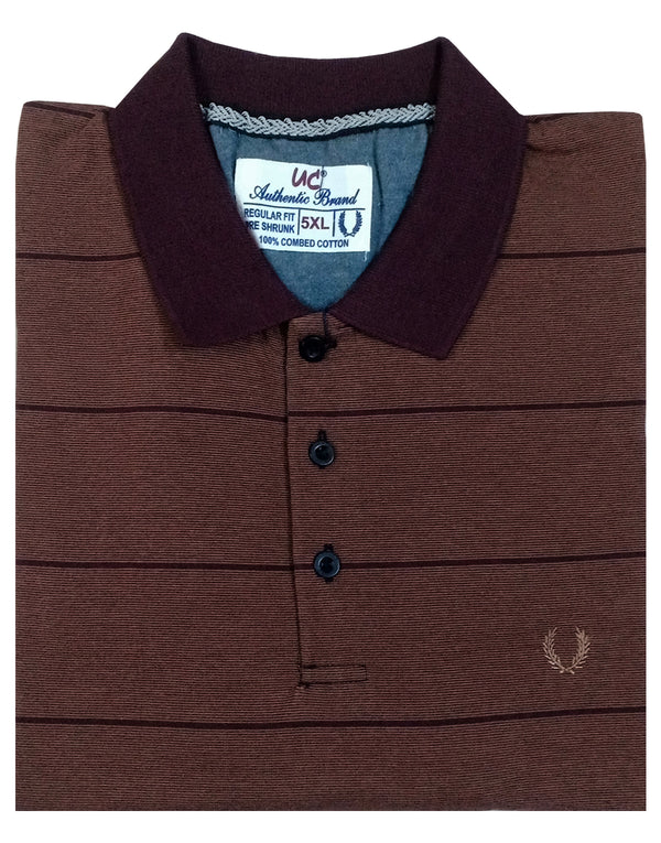 Polo Stripes - Light Brown with Black Lining