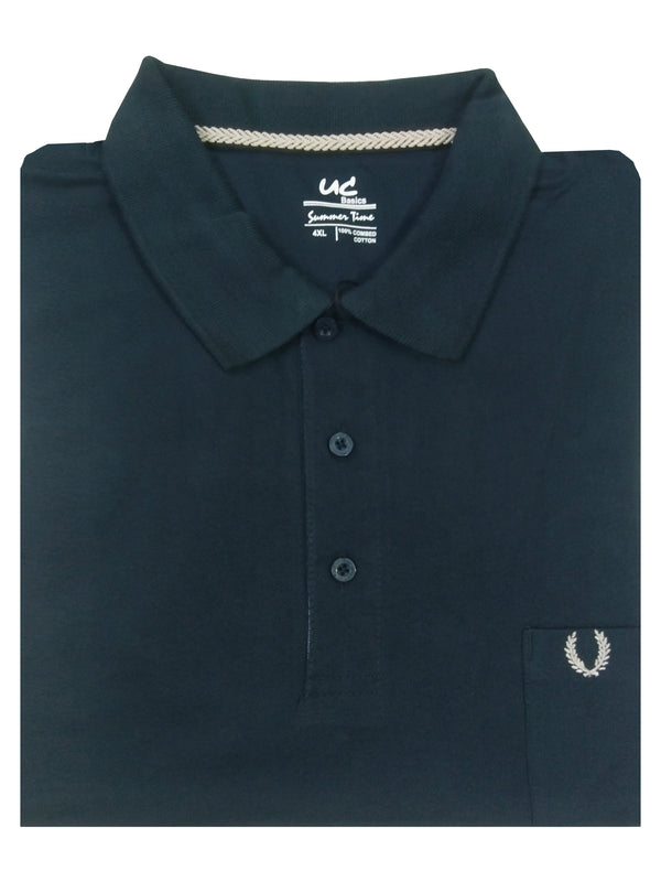 Plain Polo - Denim Blue