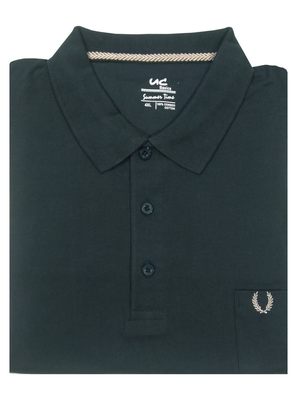 Plain Polo - Greenish Blue