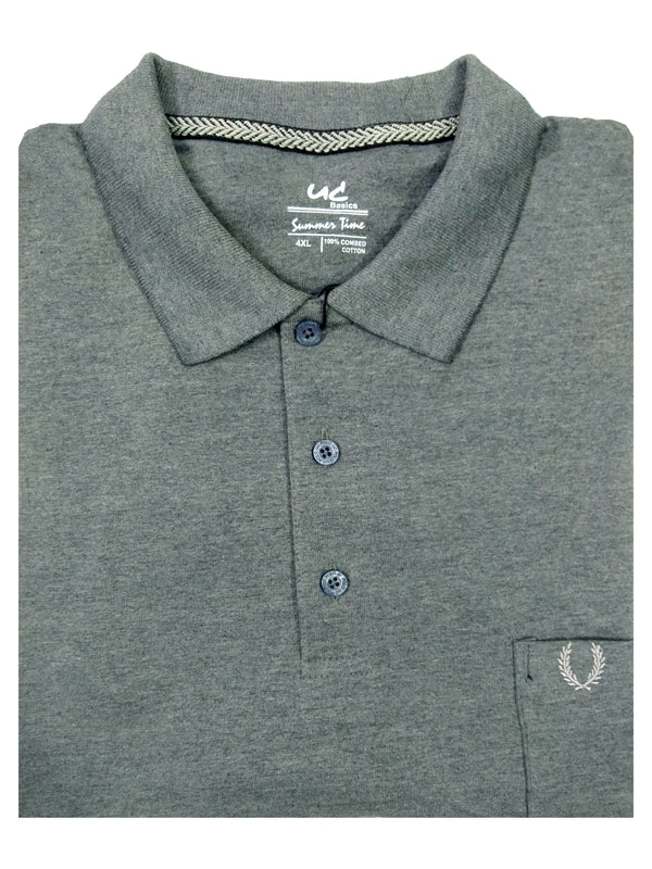 Plain Polo - Chambray Grey