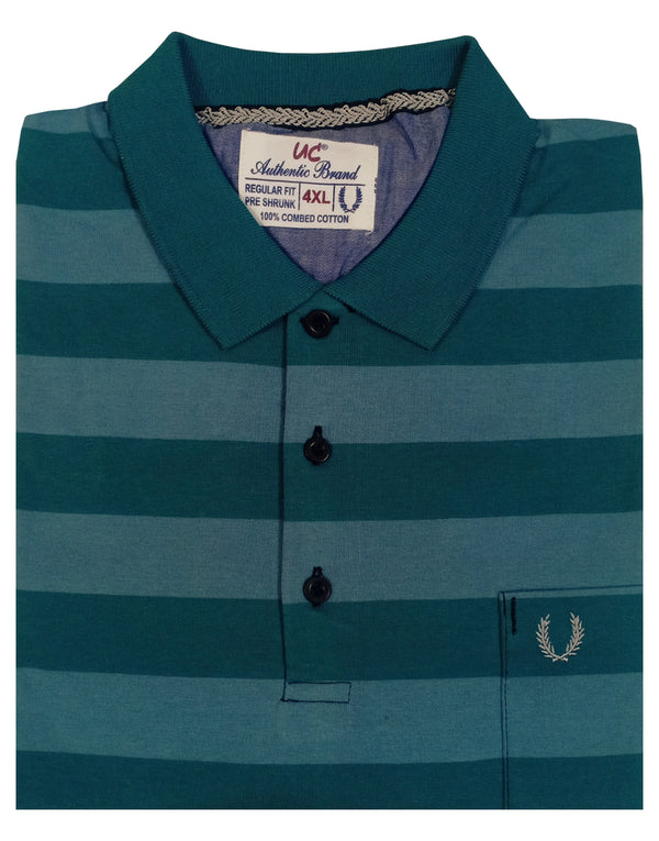 Polo Stripes - Green Broad Lining