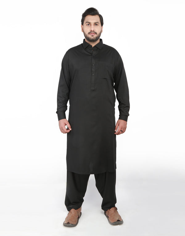 Kameez Shalwar - Obsidian Black