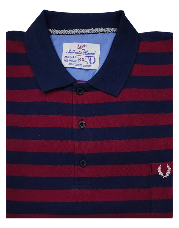 Polo Stripes - Blue and Red Lining