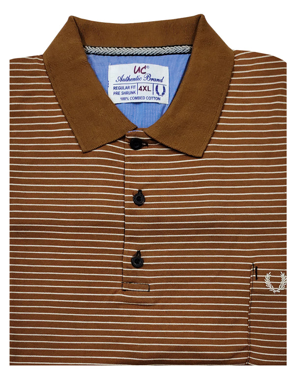 Polo Stripes - Mustard with White Thin Lining