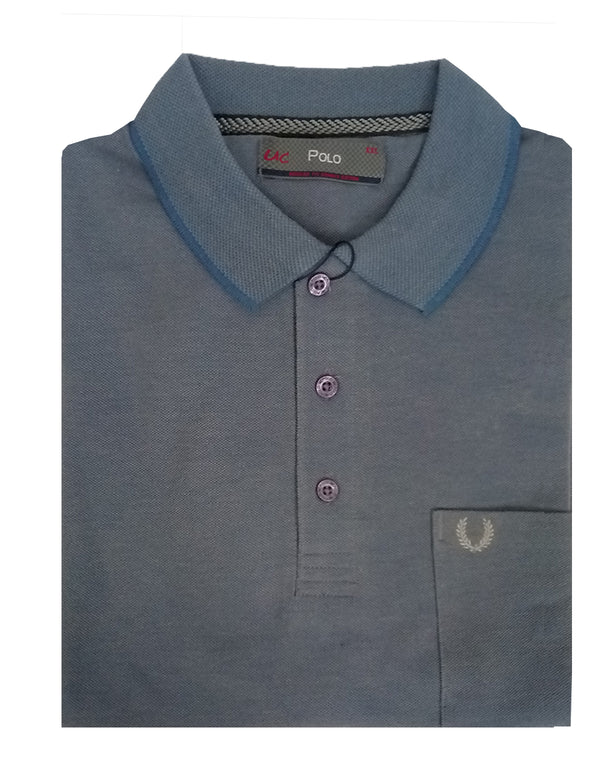 Regular - 2Tone - Polo - Light Blue with Sky Blue