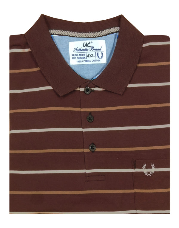 Polo Stripes - Maroon Multi Lining