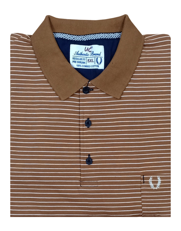 Polo Stripes - Mustard with White Thin Lining