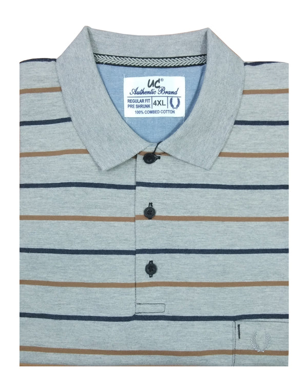 Polo Stripes -  Light Grey Multi Lining