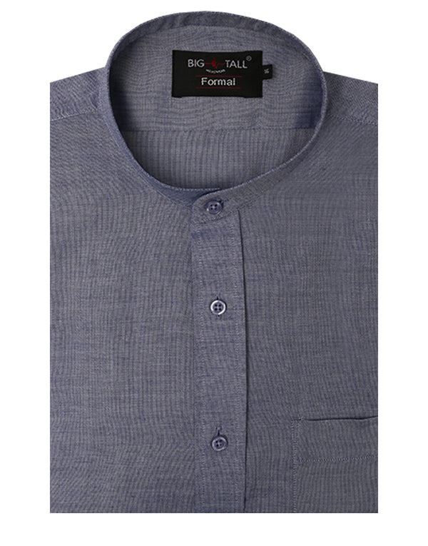 Formal Shirt - Denim Manderin