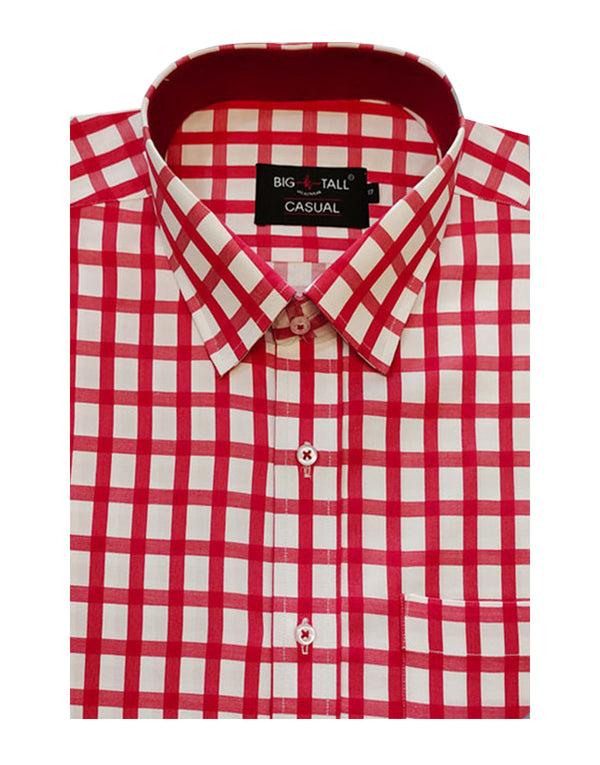 Casual Shirt - Red and White