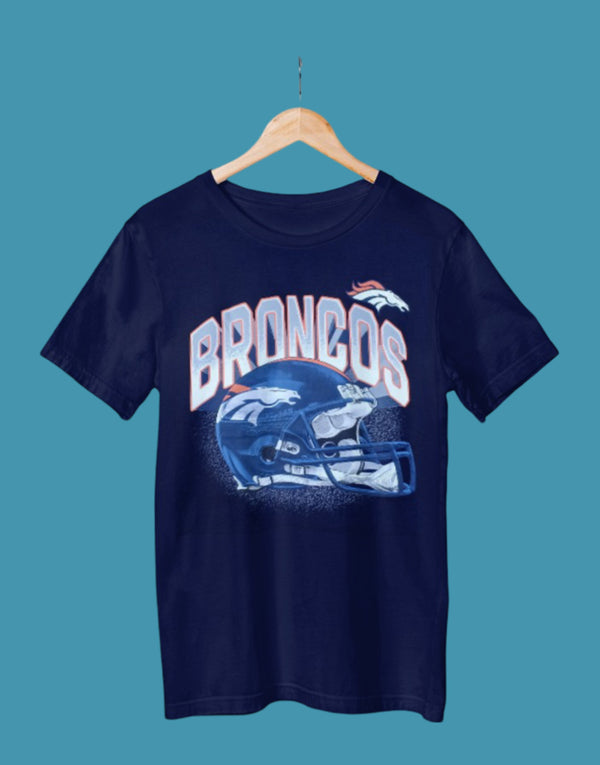 Printed Tees - Navy Blue - Broncos