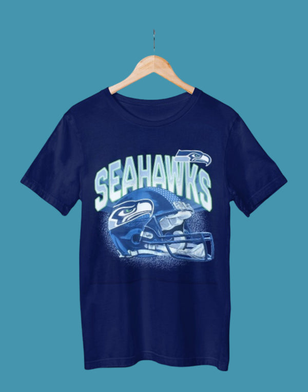 Printed Tees - Navy Blue - Seahawks