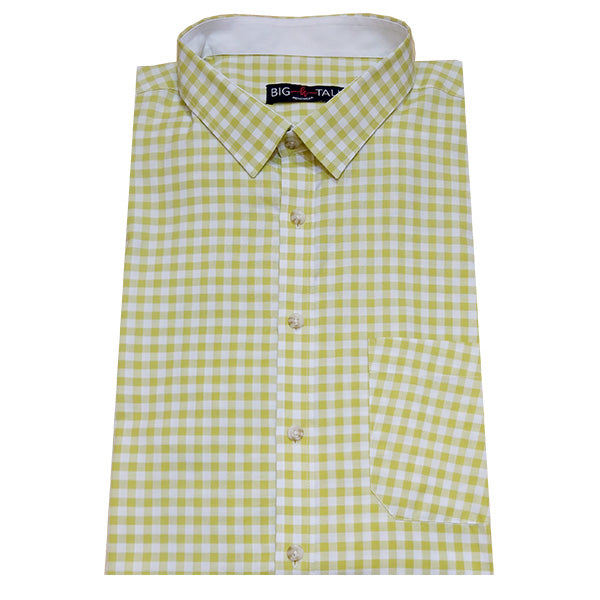 SunShine Yellow large size men retro shirts