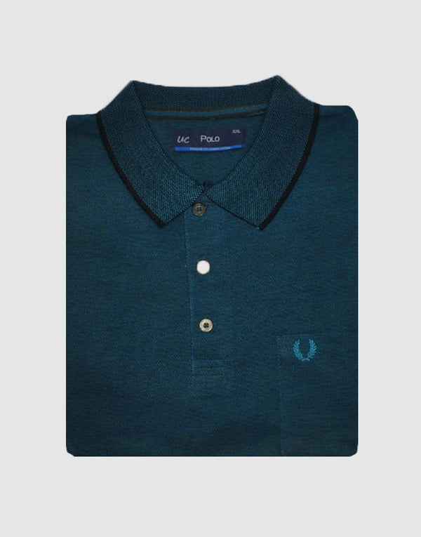 Regular - 2Tone - Polo - Green with Black