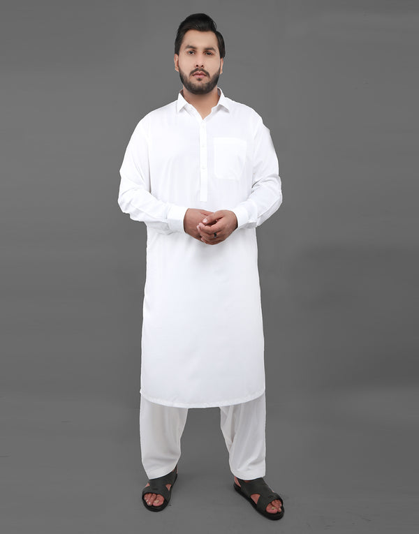 Kameez Shalwar - Premium White