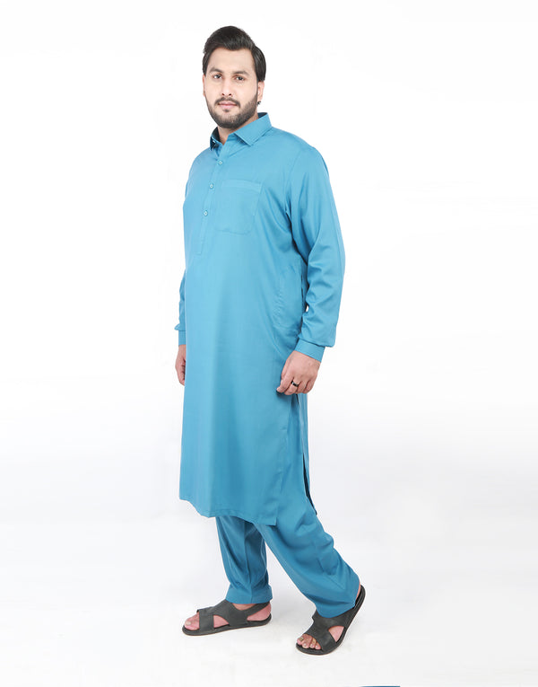 Kameez Shalwar - Premium Turquoise