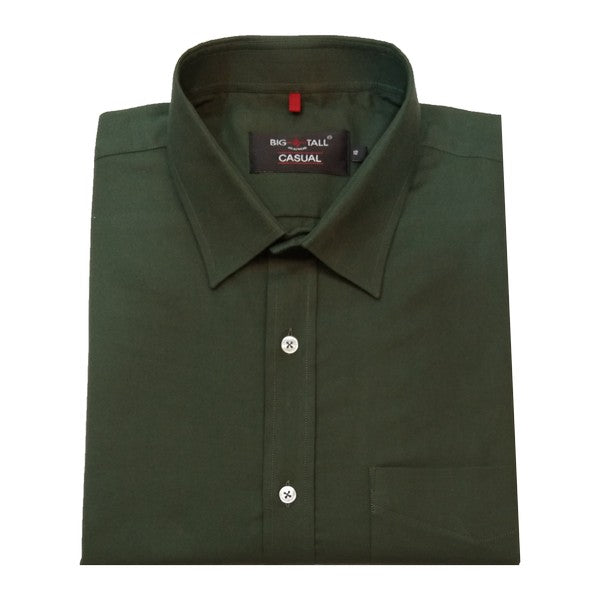 Faded crush Green large size stylish semi casual shirt for men