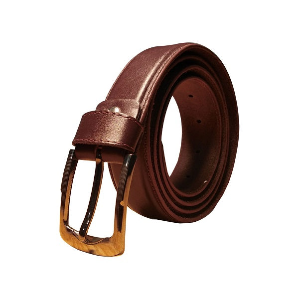 Brown Large size formal belt for men