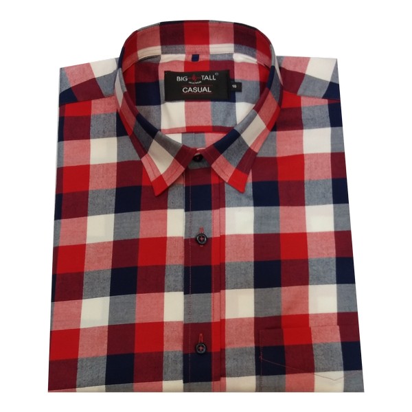 Glazed phase of Red large size stylish semi casual shirt for men