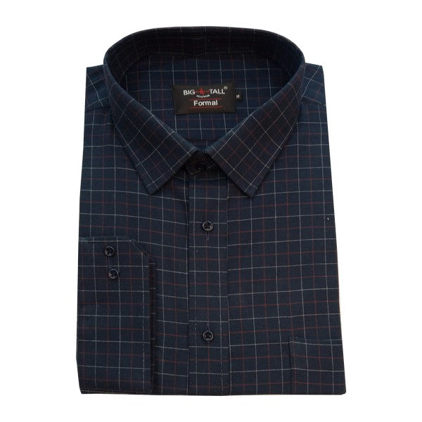 Formal Shirt - Navy Blue Checkster